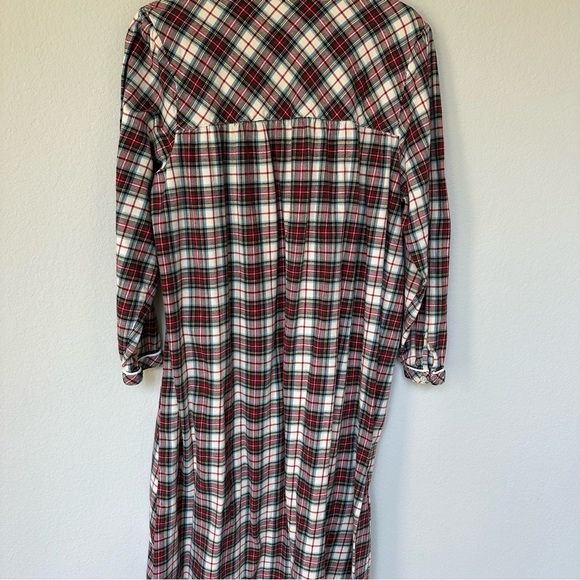 L.L. Bean Women's Scotch Plaid Stewart Nightgown Pajamas L - Picture 7 of 11